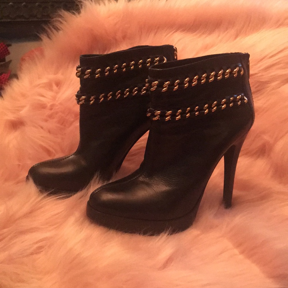 Tory Burch chain adorned bootie